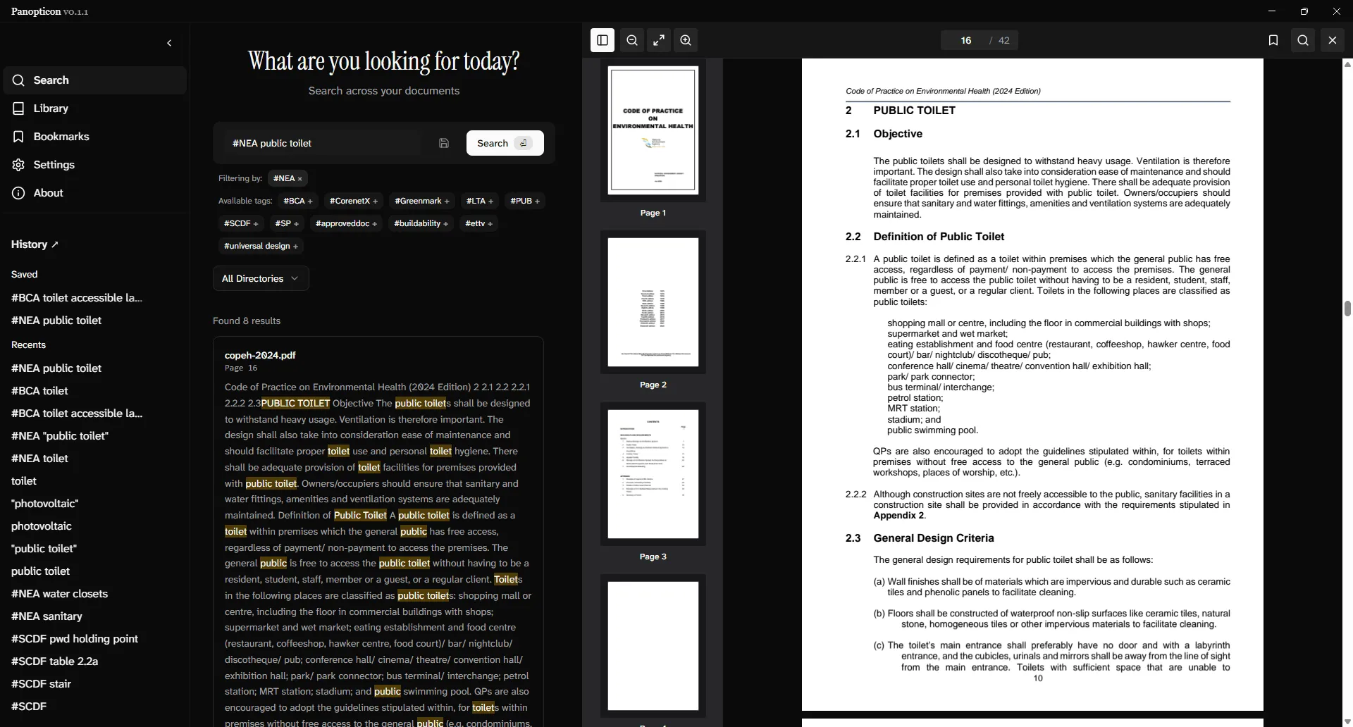 Panopticon Search Functionality